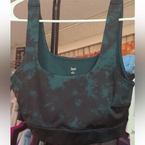 💚🖤 Jenni Bold Tie Dye Sports Bra | Size Large | NWT ✨